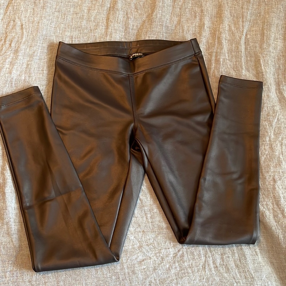 Express Faux Leather Leggings - S